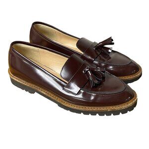 Vivi G Tassel Loafers Brown Sz 38.5 (EU) Made in Italy Preppy